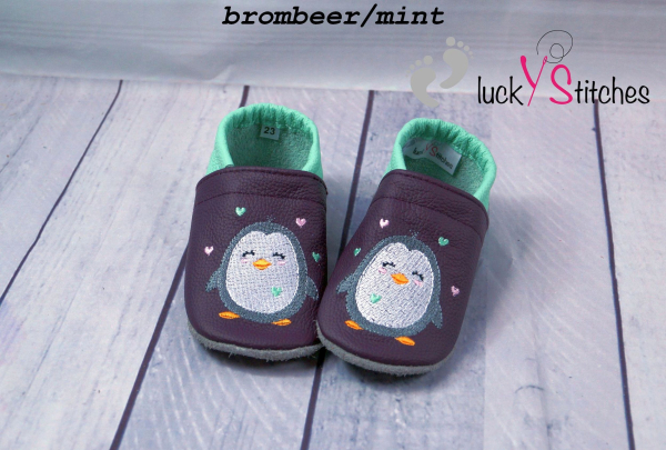 Lederpuschen Pinguin 2